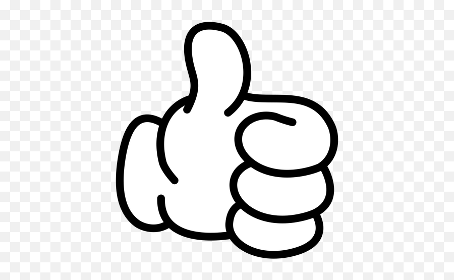Thumb Up Cartoon Hand - Thumb Cartoon Emoji,Hand Transparent