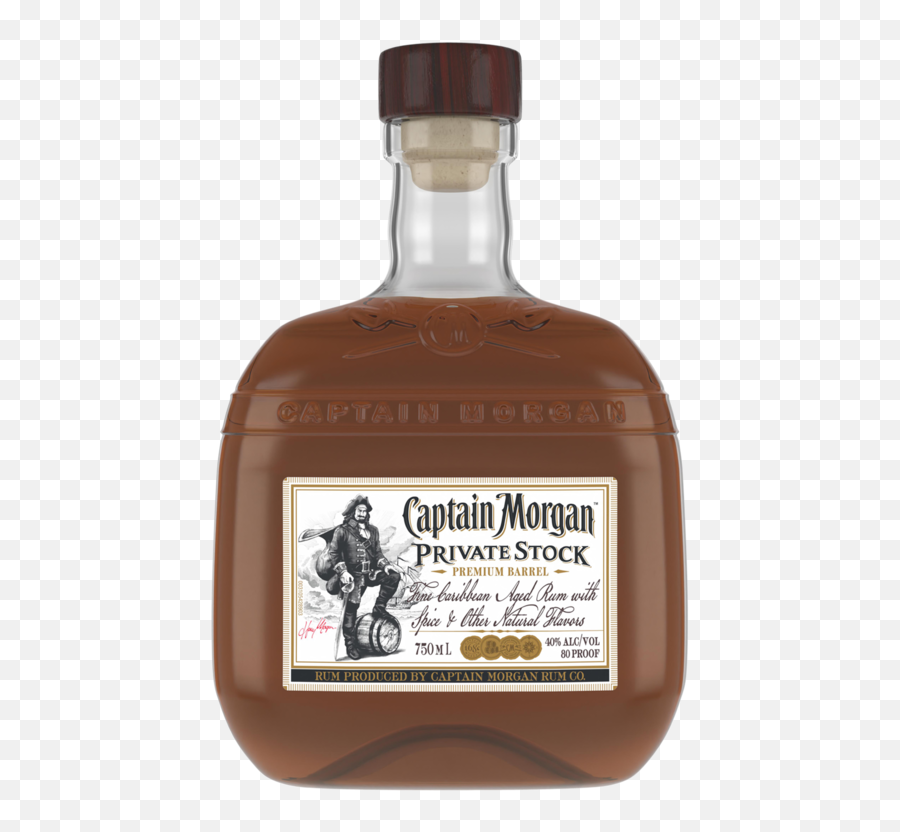 Captain Morgan Private Stock Spiced Rum 750 Ml 80 Proof - Delivered In Minutes Emoji,Captain Morgan Logo Black And White