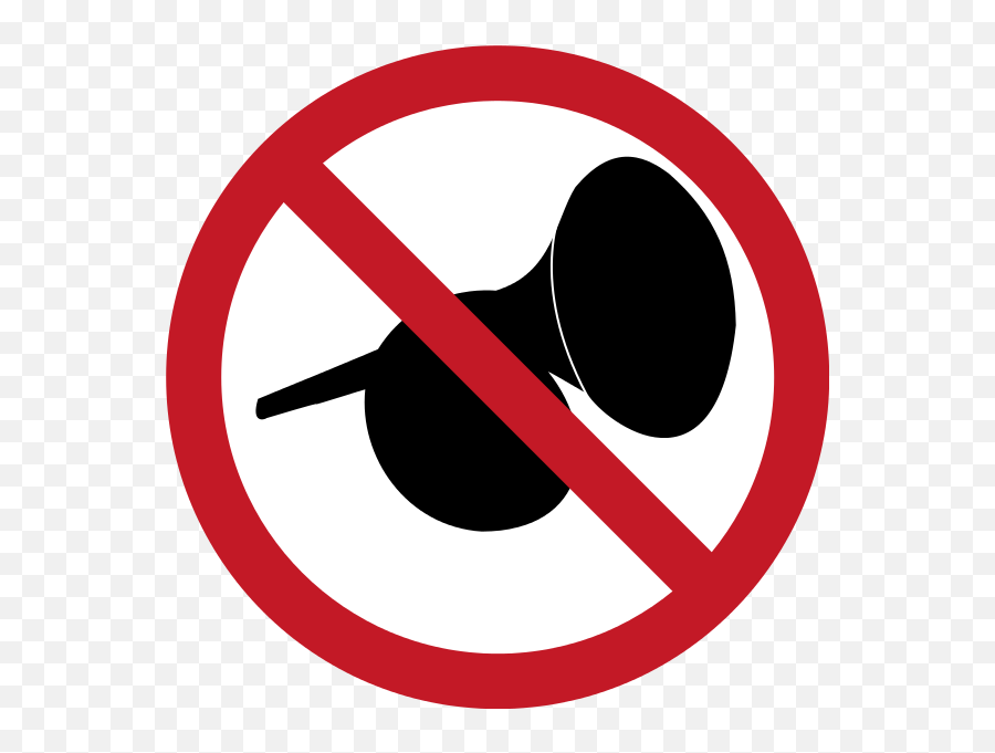 Obey Clipart Traffic Enforcer - No Blowing Of Horn Sign Emoji,Obedient Clipart