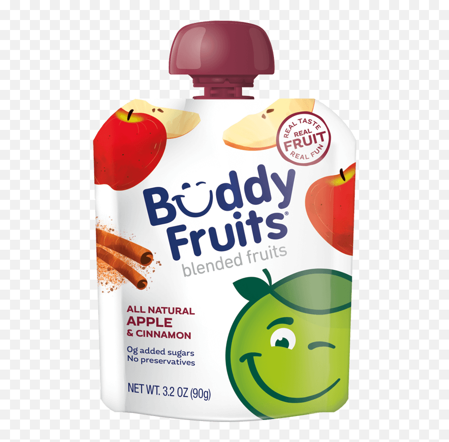 Buddy Fruits Apple Sauce Nutrition And Description Chick - Household Supply Emoji,Apple Transparent