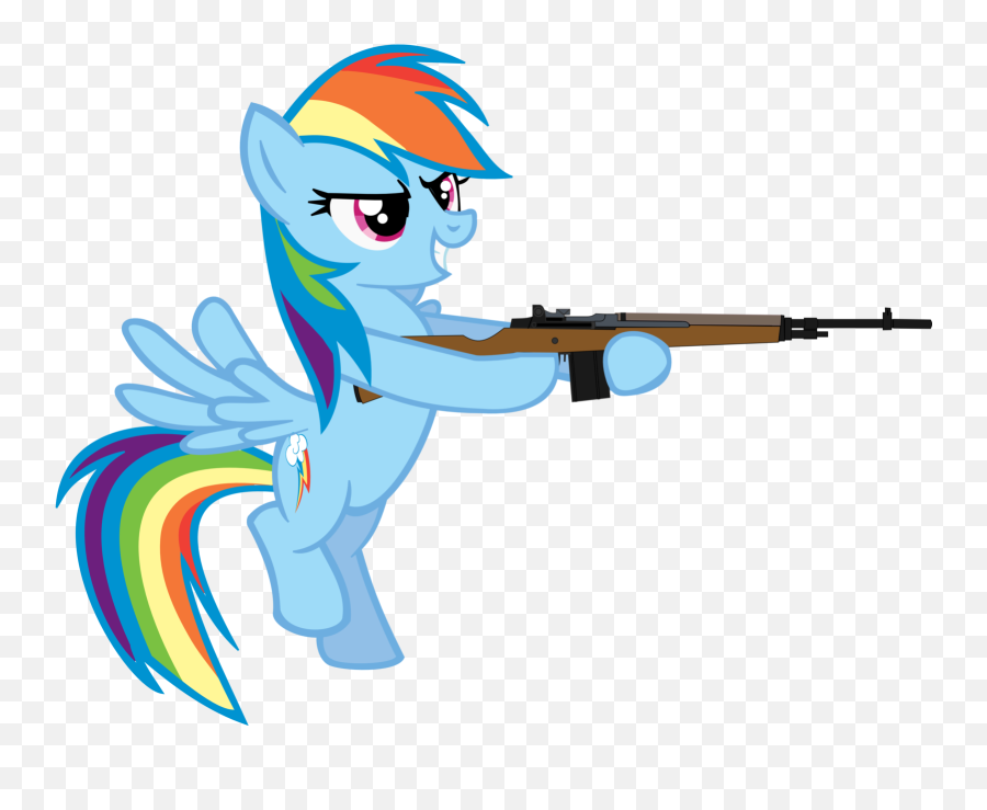 Download My Little Pony Clipart Gun Png - Pony Full Size My Little Pony Characters With Guns Emoji,My Little Pony Clipart