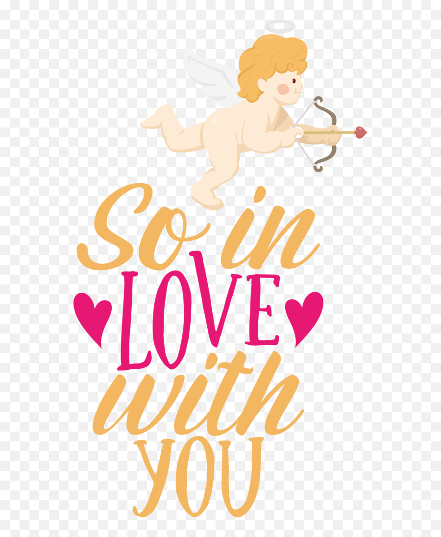Valentines Day Human Logo Cartoon For - Cupid Emoji,Human Logo
