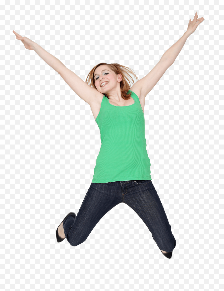 Woman Jumping - Man Woman Jumping For Joy Emoji,Jumping Png