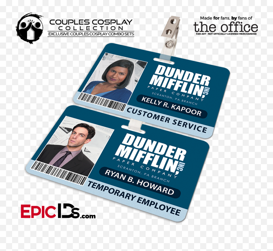 Dunder Mifflin The Office Employee Id - Language Emoji,Dunder Mifflin Logo Png