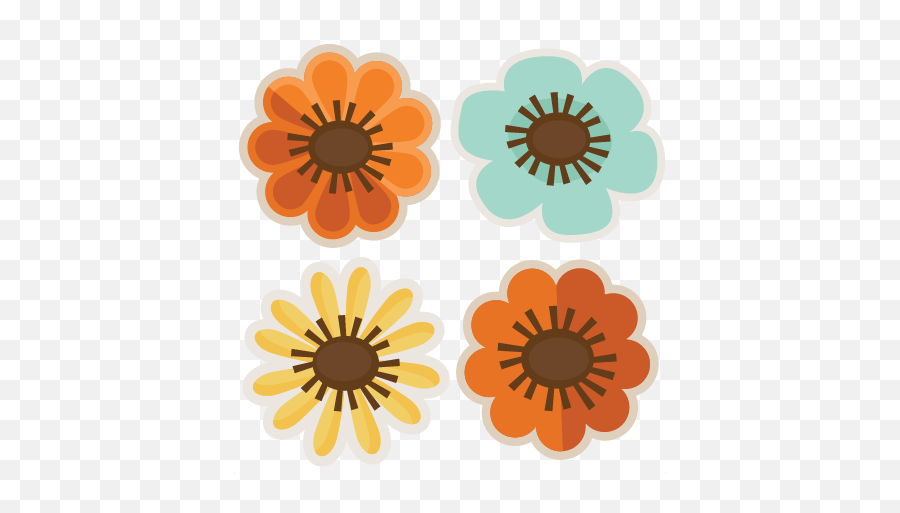 Fall Flowers Cliparts Png Images - Clip Art Cute Fall Flowers Emoji,Fall Flowers Clipart