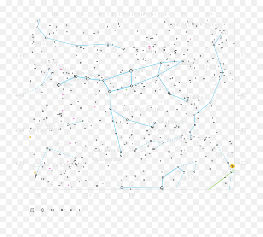 Ursa Major The Great Bear Constellation Theskylivecom - Dot Emoji,Constellations Png