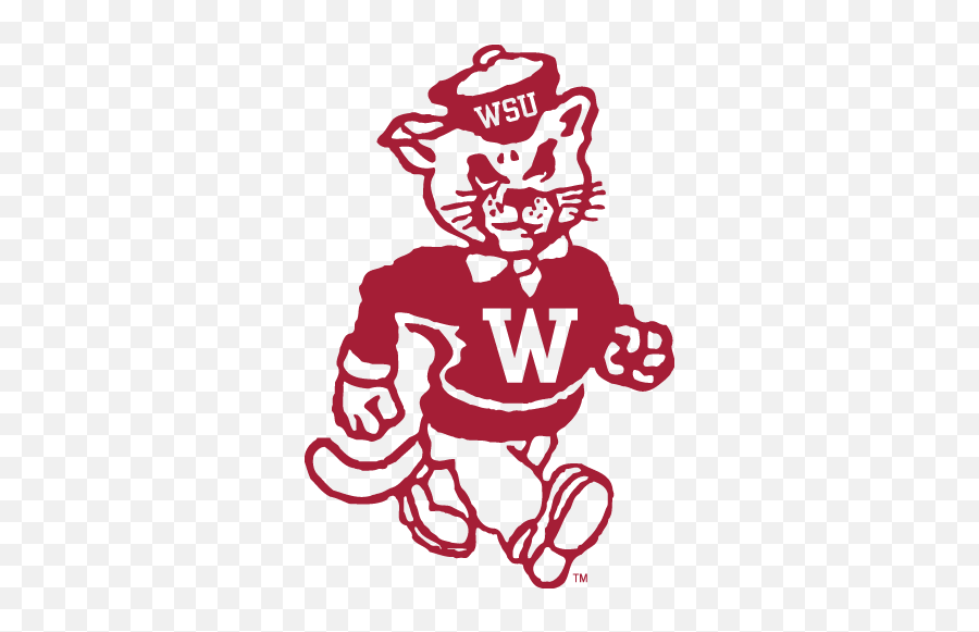 Wsu Cougars - Old Washington State Cougars Logo Emoji,Wsu Logo