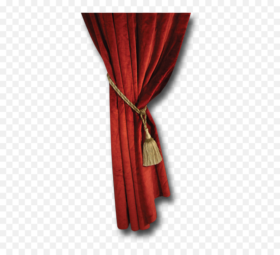 Download Hd Red Curtain Png Source - Curtain Single Png Emoji,Red Curtains Png