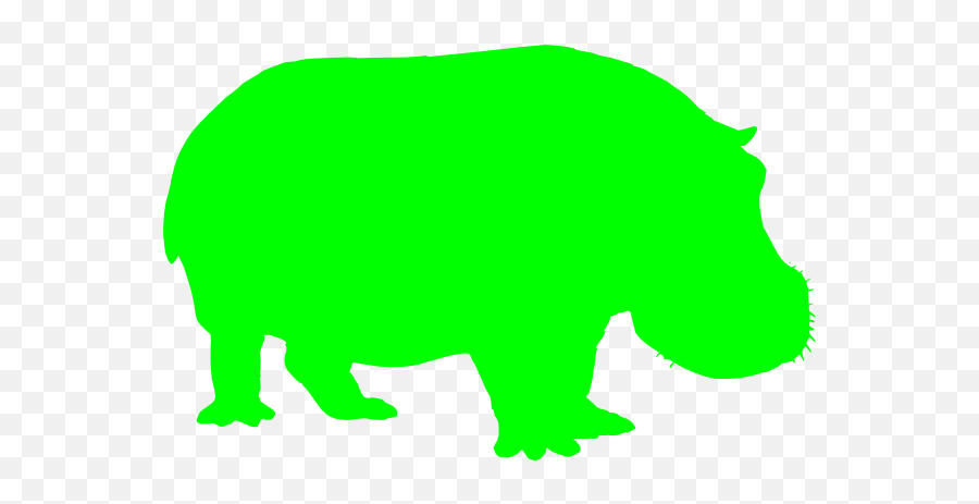 Green Hippo Clip Art At Clkercom - Vector Clip Art Online Green Hippo Emoji,Hippo Clipart
