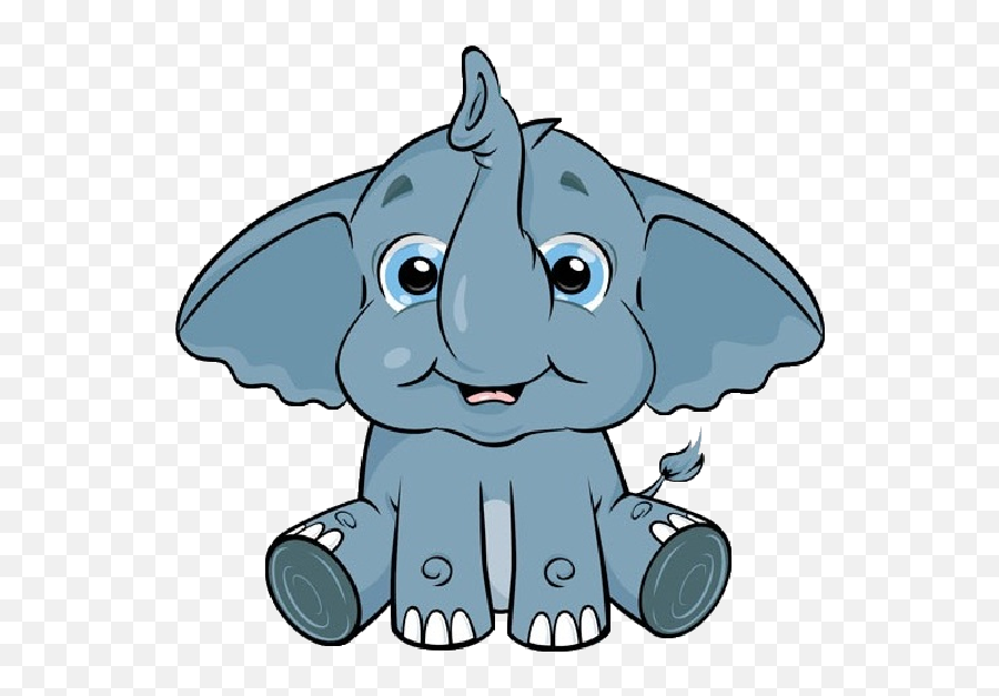 Elephant Clipart Mouth - Cute Baby Elephants Clipart Full Cute Sad Elephant Clipart Emoji,Elephant Clipart