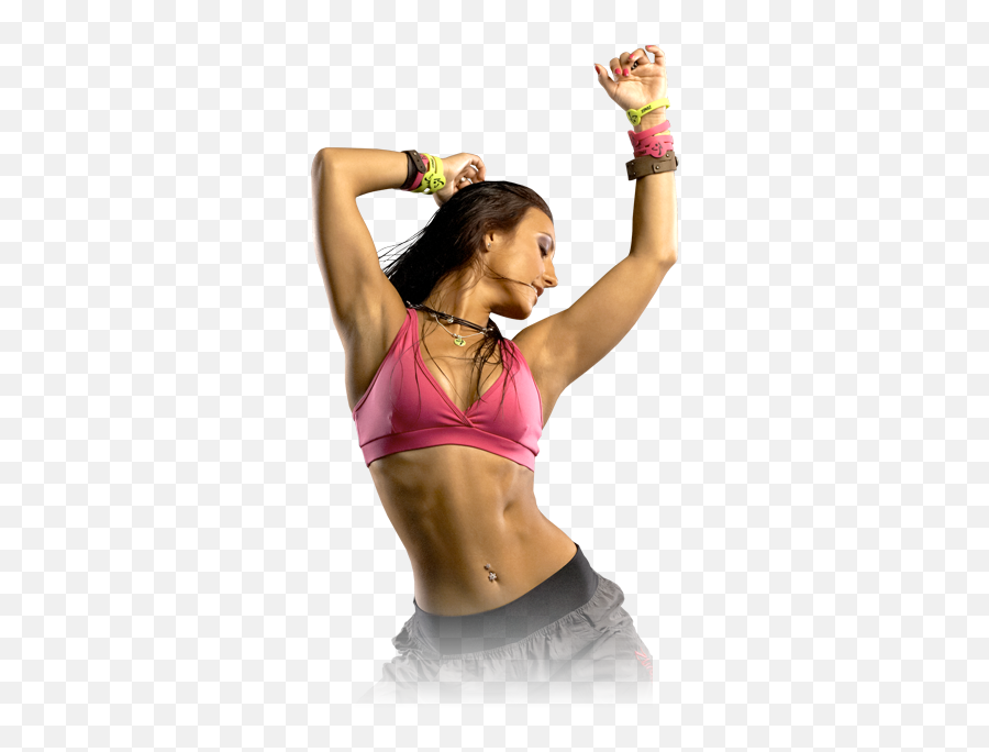 Download Hd Chica Musica Png - Zumba Work Out Transparent Emoji,Musica Png