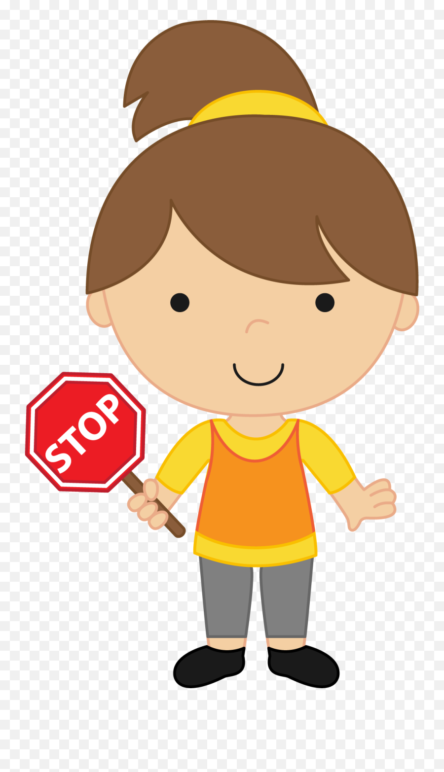 Stop Clipart Kids Transparent Cartoon - Child With Stop Sign Clip Art Emoji,Stop Clipart