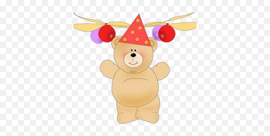Birthday Clip Art - Birthday Images Cartoon Bears With Party Hats Emoji,Celebration Clipart