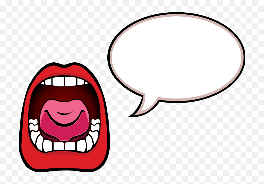 Mouth Talking Clipart Free Images Transp 1241767 - Png Clip Art Say Emoji,Speaking Clipart