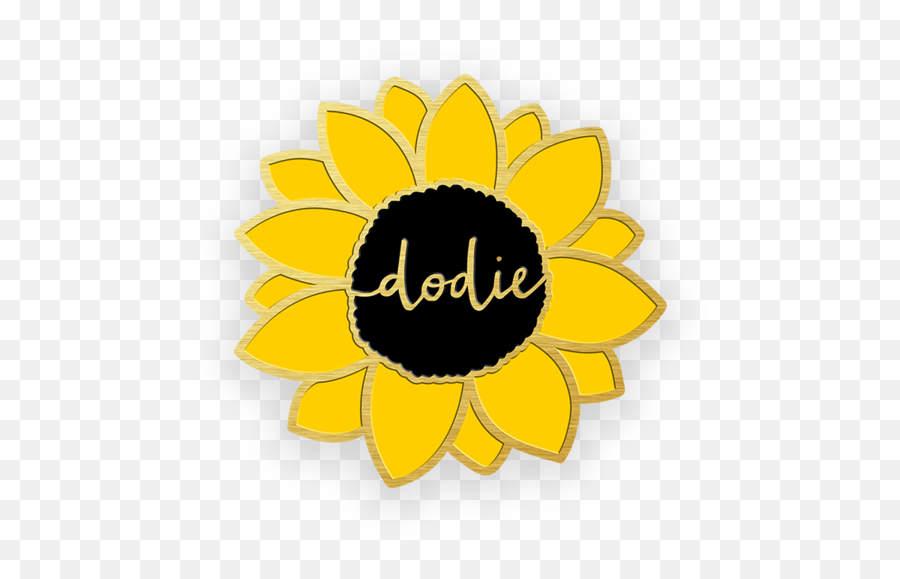 Enamel Pin Badge - Dodie Sunflower Emoji,Sunflower Logo