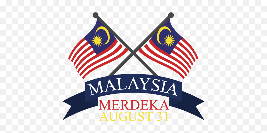 Malaysia Merdeka August 31 Clipart - Malaysia National Day Png Emoji,August Clipart