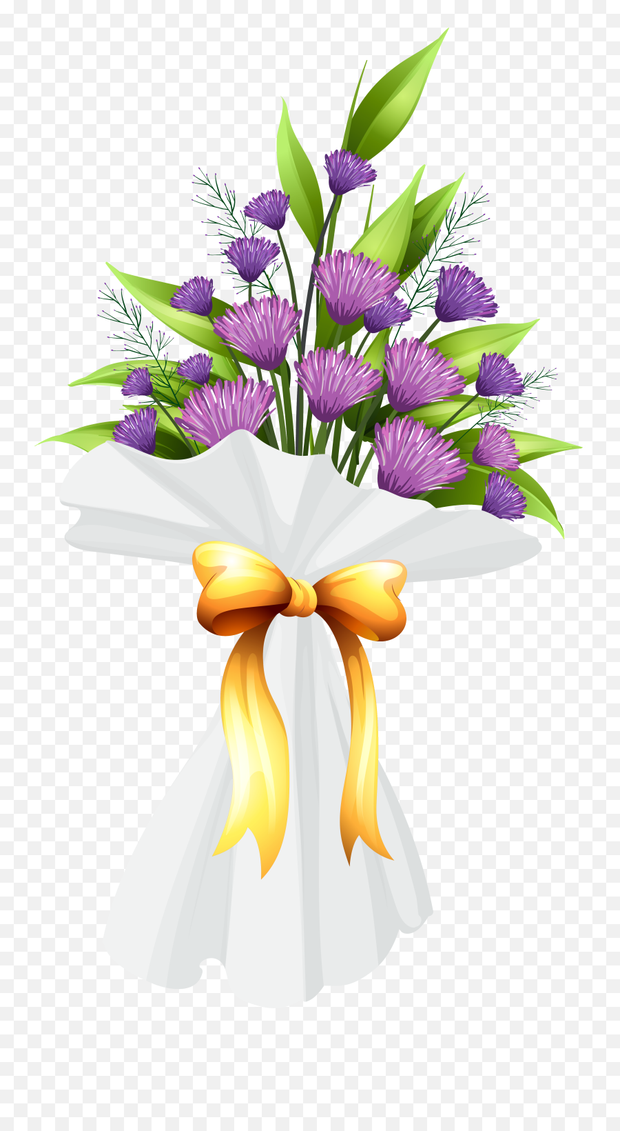 Purple Flower Bouquet - Transparent Birthday Flowers Png Emoji,Purple Flower Transparent