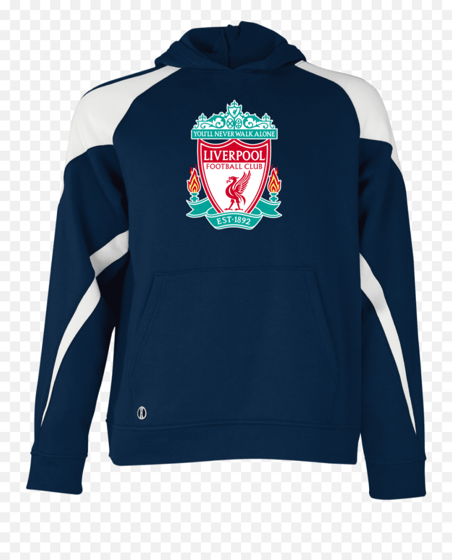 Liverpool Fc Sweatshirt Colorblock Hoodie - Hoodie Emoji,Liverpool Logo
