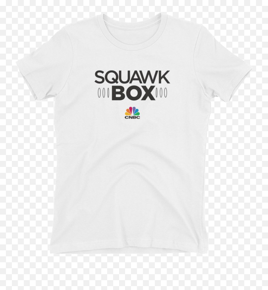 Squawk Box Logo Womens Short Sleeve T - Short Sleeve Emoji,Cnbc Logo