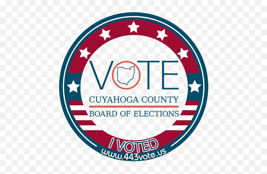 Download Your Digital Sticker - Cuyahoga Board Of Elections Logo Emoji,I Voted Sticker Png