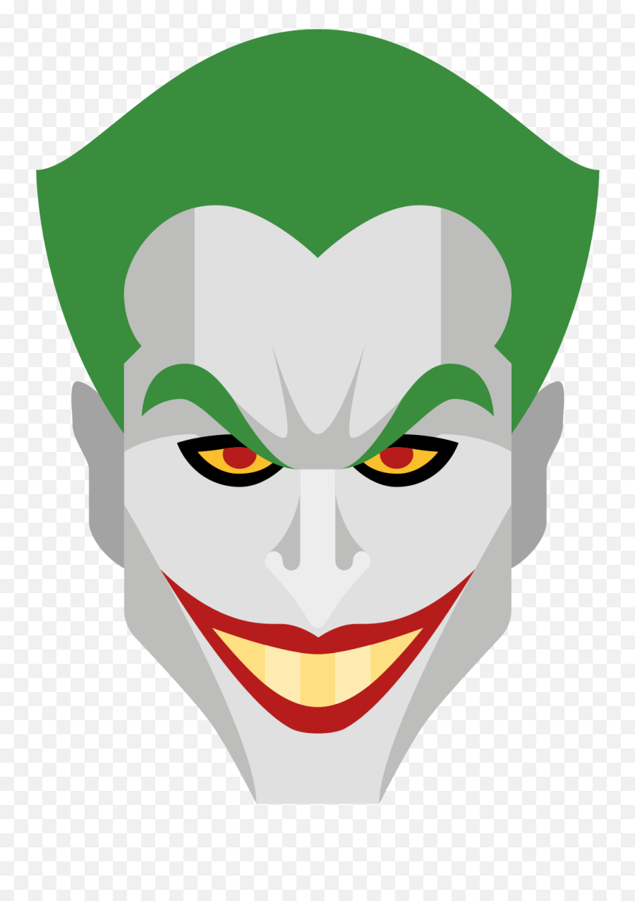 Joker Smile Vector At Getdrawings - Joker Cartoon Face Png Emoji,The Jokers Logo