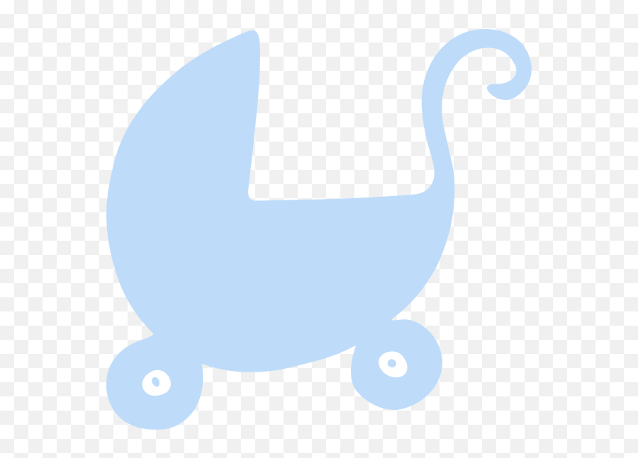 Blue Baby Carriage Clipart - Png Download Full Size Emoji,Baby Carriage Clipart