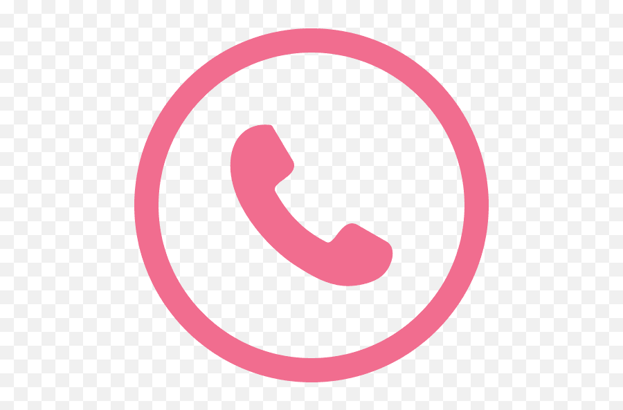 Pink Phone Icon Png And Svg Vector Free Download Emoji,Telephone Icon Png
