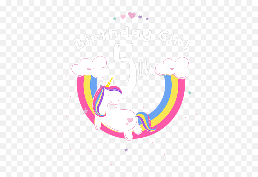 Unicorn 5th Birthday Girl Throw Pillow For Sale By Jose O Emoji,Birthday Girl Png