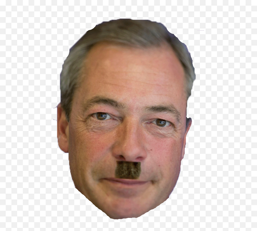 Nigel Farage Hitler Moustache - Album On Imgur Emoji,Hitler Hair Png