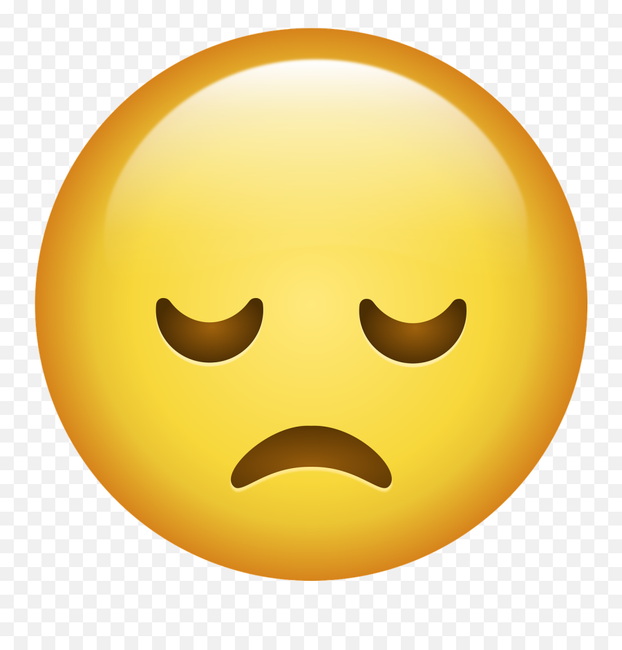 Smile Emoji Sad - Sad Smile Png,Sad Face Png