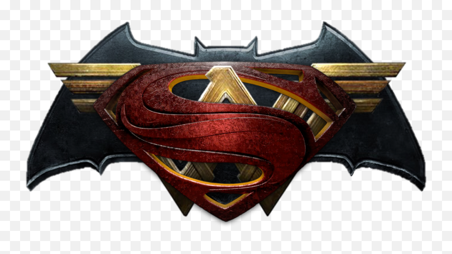 Dc Comics Movie Logo Trinity - Batman V Superman Emoji,Dc Logo
