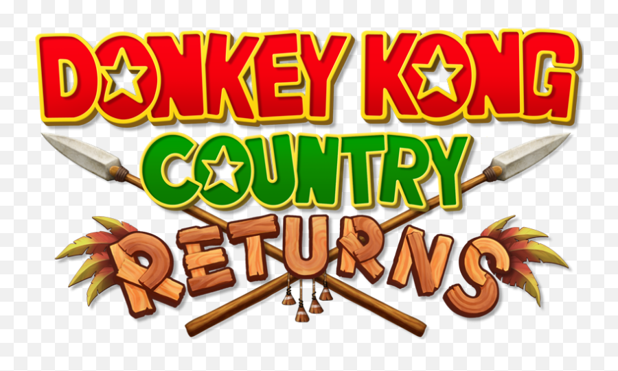 Download Donkey Kong Country Logo - Donkey Kong Country Returns Logo Transparent Emoji,Donkey Kong Country Logo