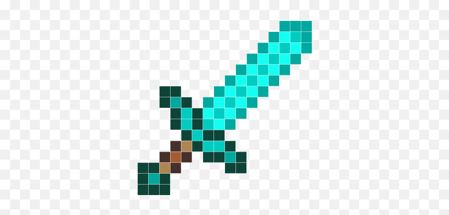 Minecraft Diamond Sword - Minecraft Sapphire Sword Emoji,Diamond Sword Png