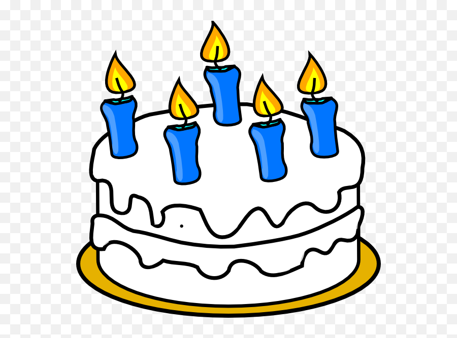 Clipart Of Birthday Cake With Candles - Birthday Cake 3 Candles Clipart Emoji,Candles Clipart