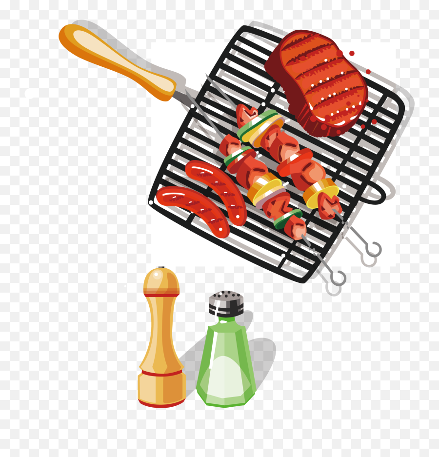 Download Grilled Food Clipart Grill Utensil - Ai Png Grilled Food Clip Art Png Emoji,Salt Shaker Clipart