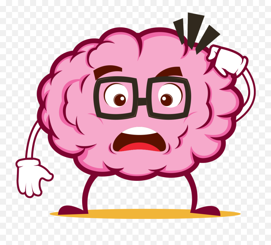 Clipart Brain Easy - Brain Emoji Png,Clipart Brain