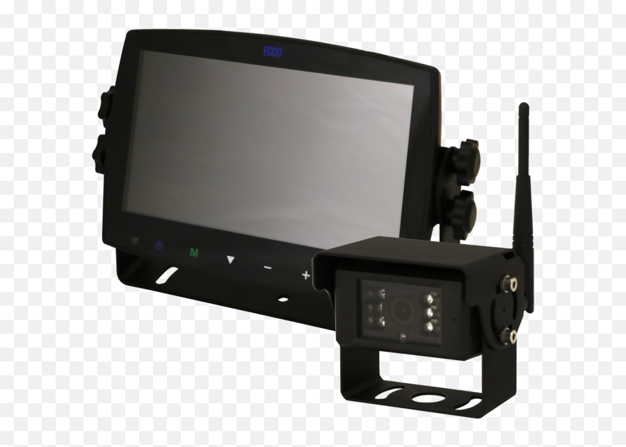 Ecco Ec7008 - Wk 7 Quad View Lcd Color Wireless System Camera Emoji,Transparent Lcd