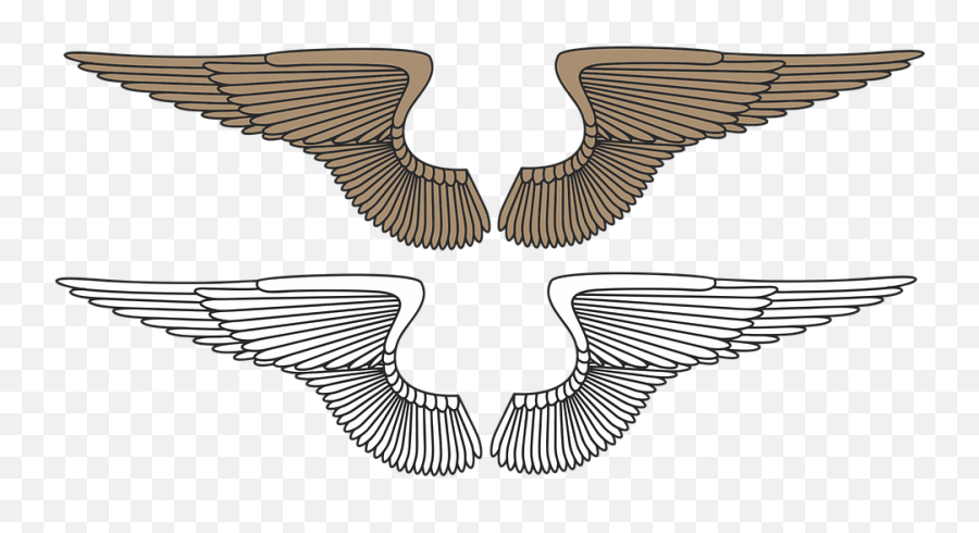 Wings Angel Eagle Angel Wings Heaven - Wing Clip Art Logo Sayap Elang Png Emoji,Angel Wing Clipart