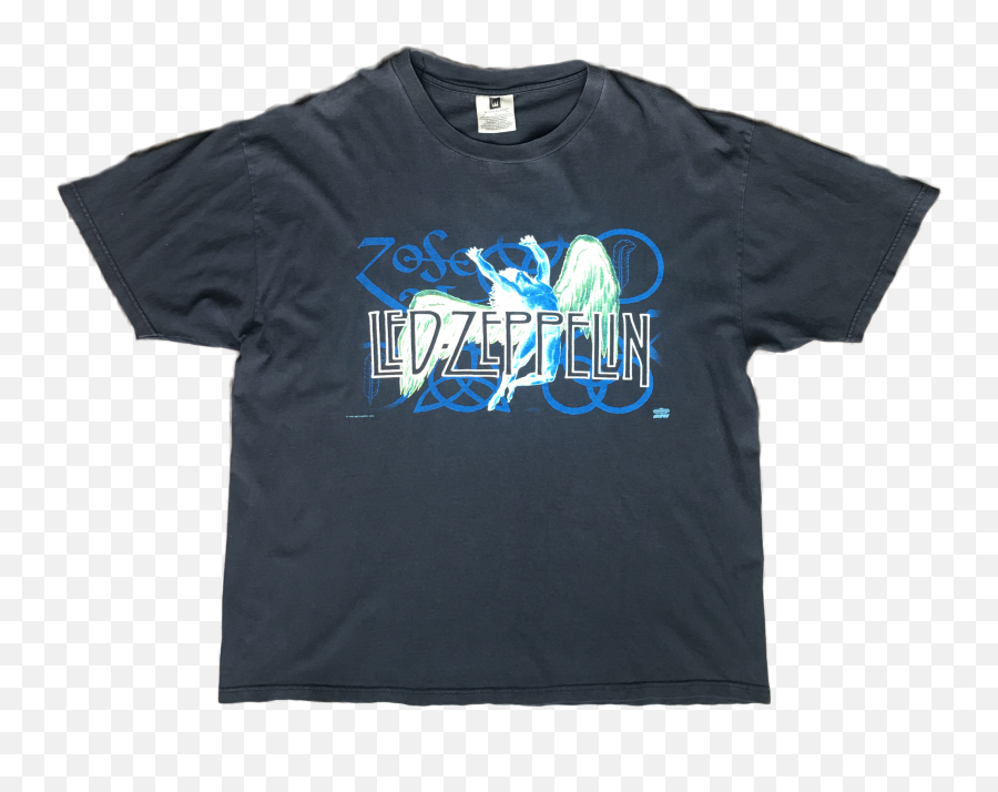 Vintage 1995 Led Zeppelin Swan Song Logo T - Shirt Led Zeppelin Symbols Emoji,Led Zeppelin Logo