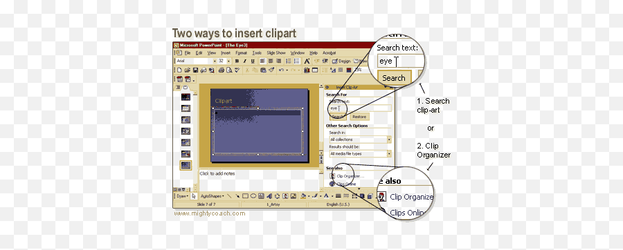 How To Insert Clip Art - Insert Clipart In Powerpoint Options Emoji,Powerpoint Clipart