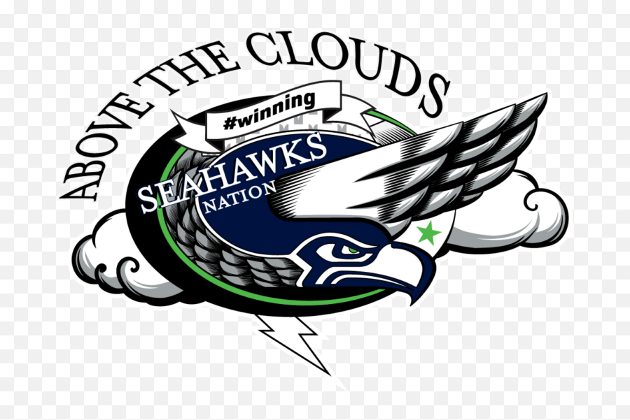 Logo Seattle Seahawks Clip Art Graphic Design - Seattle Logo Seattle Seahawks Clipart Emoji,Seahawks Logo Image