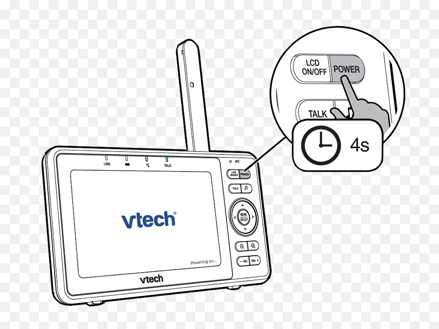 Set Up Wi - Fi Connection And Add Camera Rm5752 U2013 Vtech Display Device Emoji,Vtech Logo