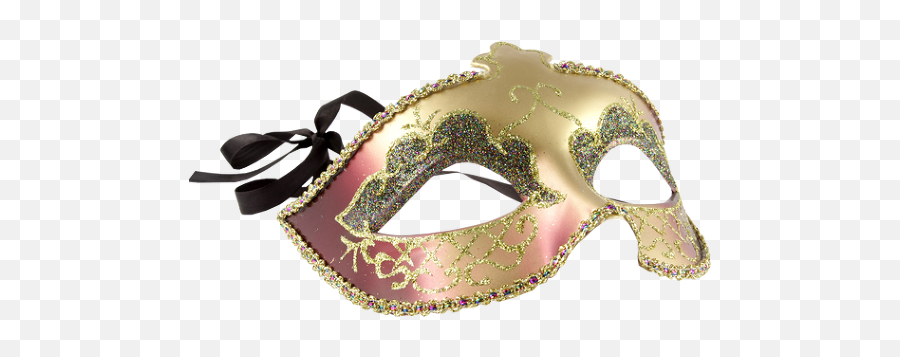 Download Hd Gold And Pink M Gold And - Masquerade Ball Emoji,Masquerade Mask Transparent Background