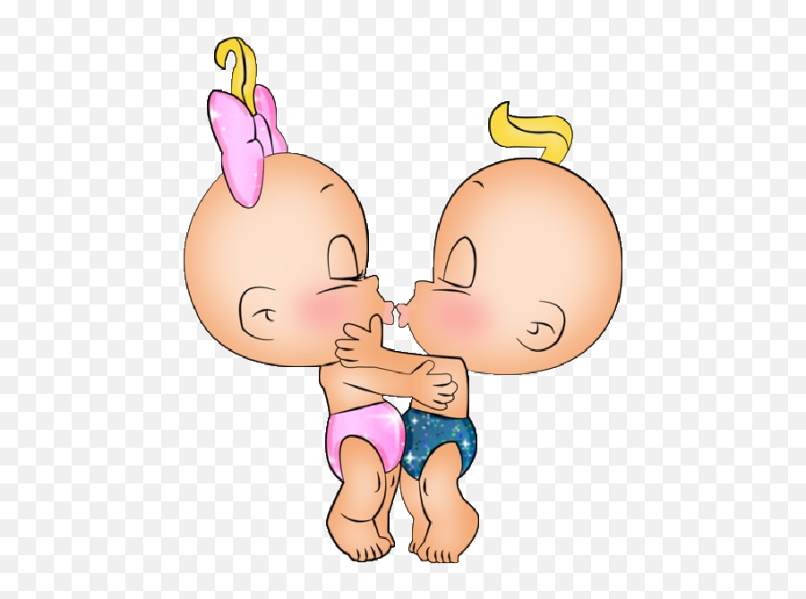 Funny Baby Boy And Girl Cartoon Clip Art Images - Funny Baby Funny Baby Girl Cartoon Emoji,Funny Clipart