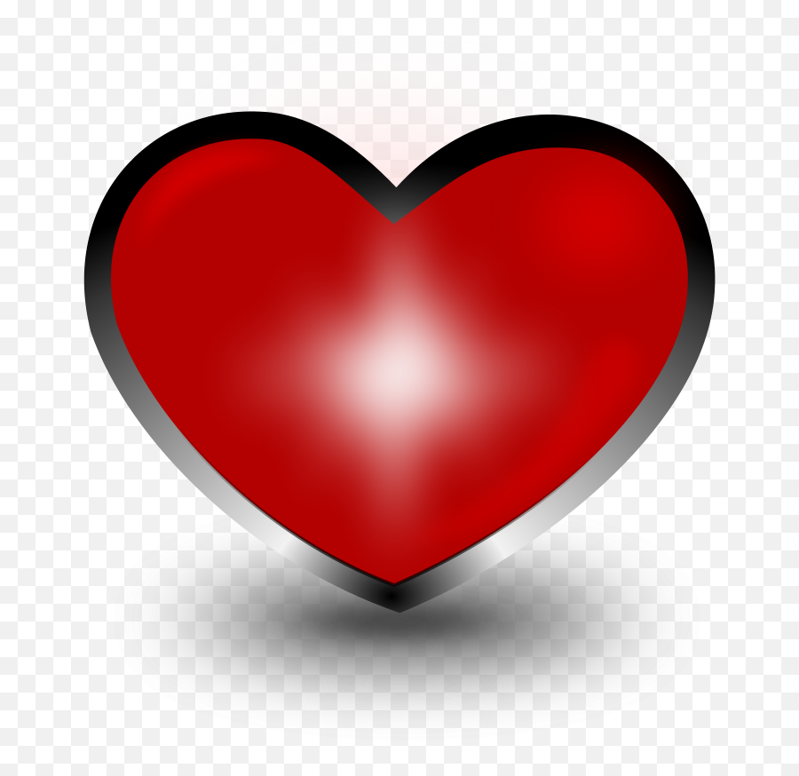 Transparent Fancy Red Heart Clipart - Solid Emoji,Fancy Heart Clipart