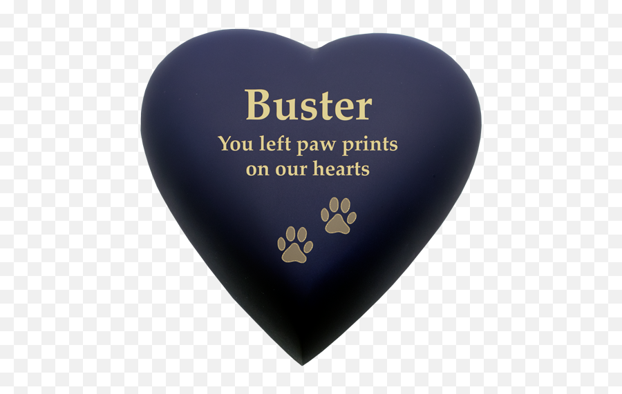 Heart Dog Urn Blue Nightfall Brass Pet Cremation Urns - Heart Pet Urns Emoji,Claddagh Clipart