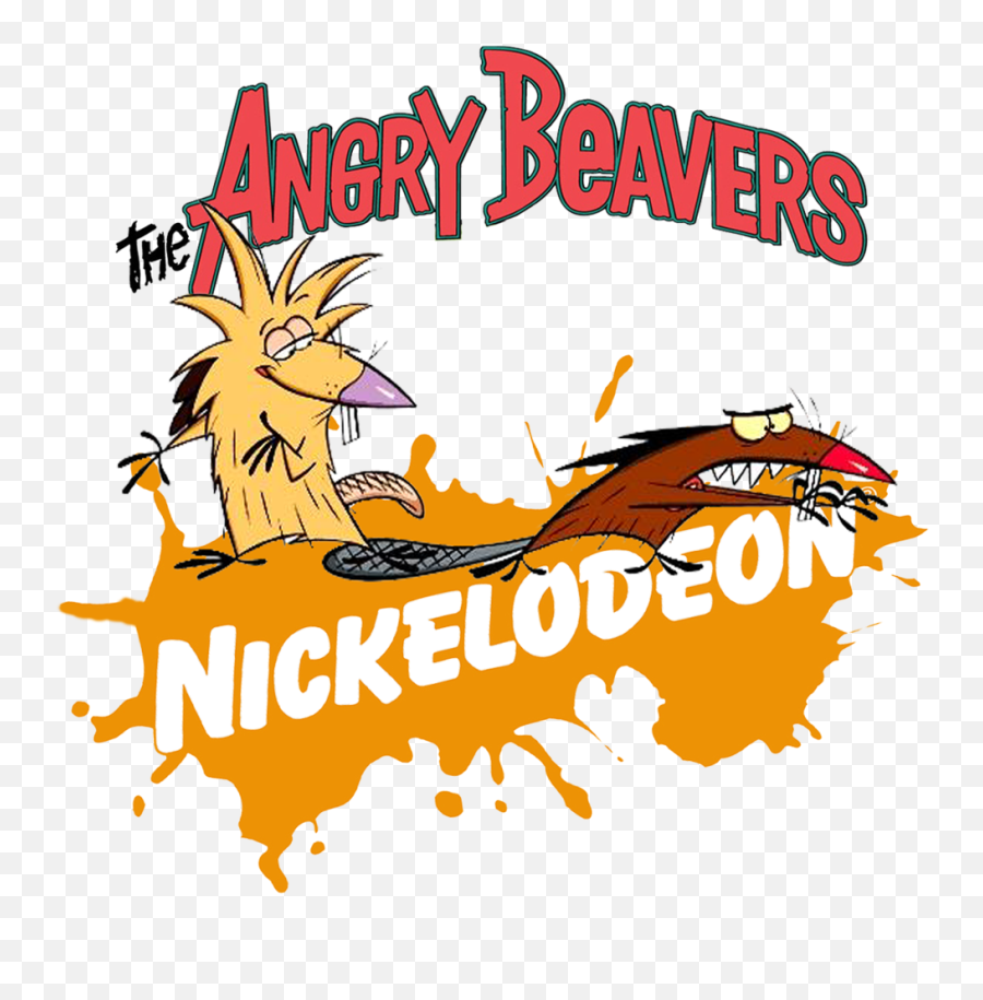 Nickelodeon Animation Cartoons Nicktoons Theangrybeavers Emoji,Nickelodeon Logo Transparent