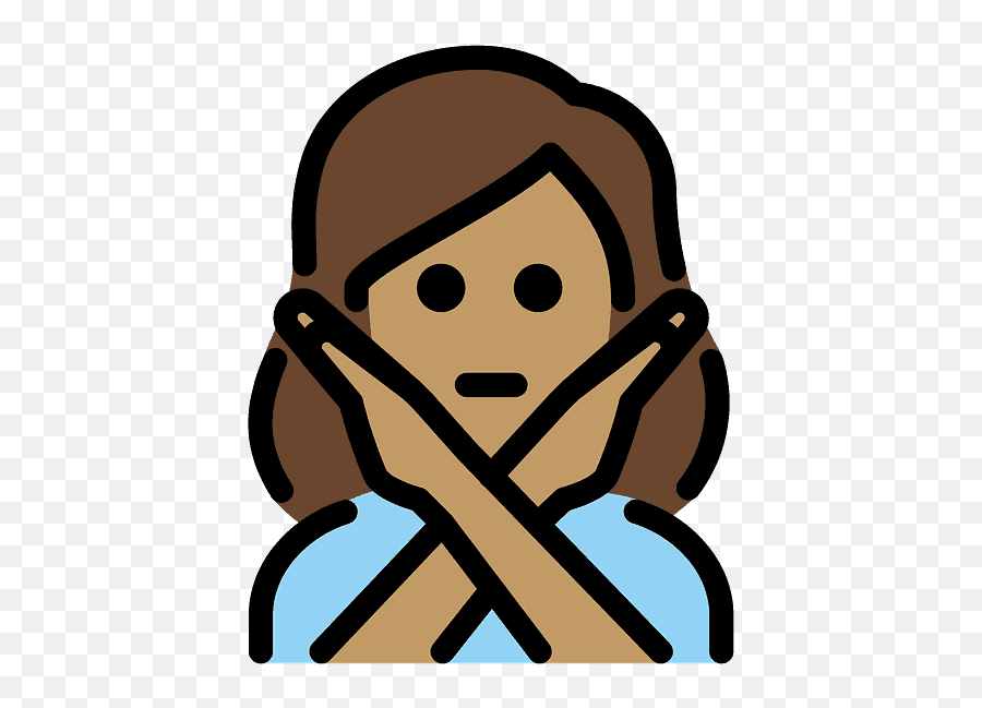 Woman Gesturing No Emoji Clipart Free Download Transparent,No Emoji Png