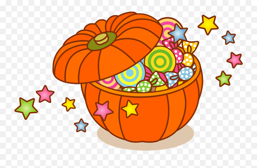 Halloween Bucket Of Candy Clipart - Clipart Buckets Of Candy Emoji,Halloween Candy Clipart