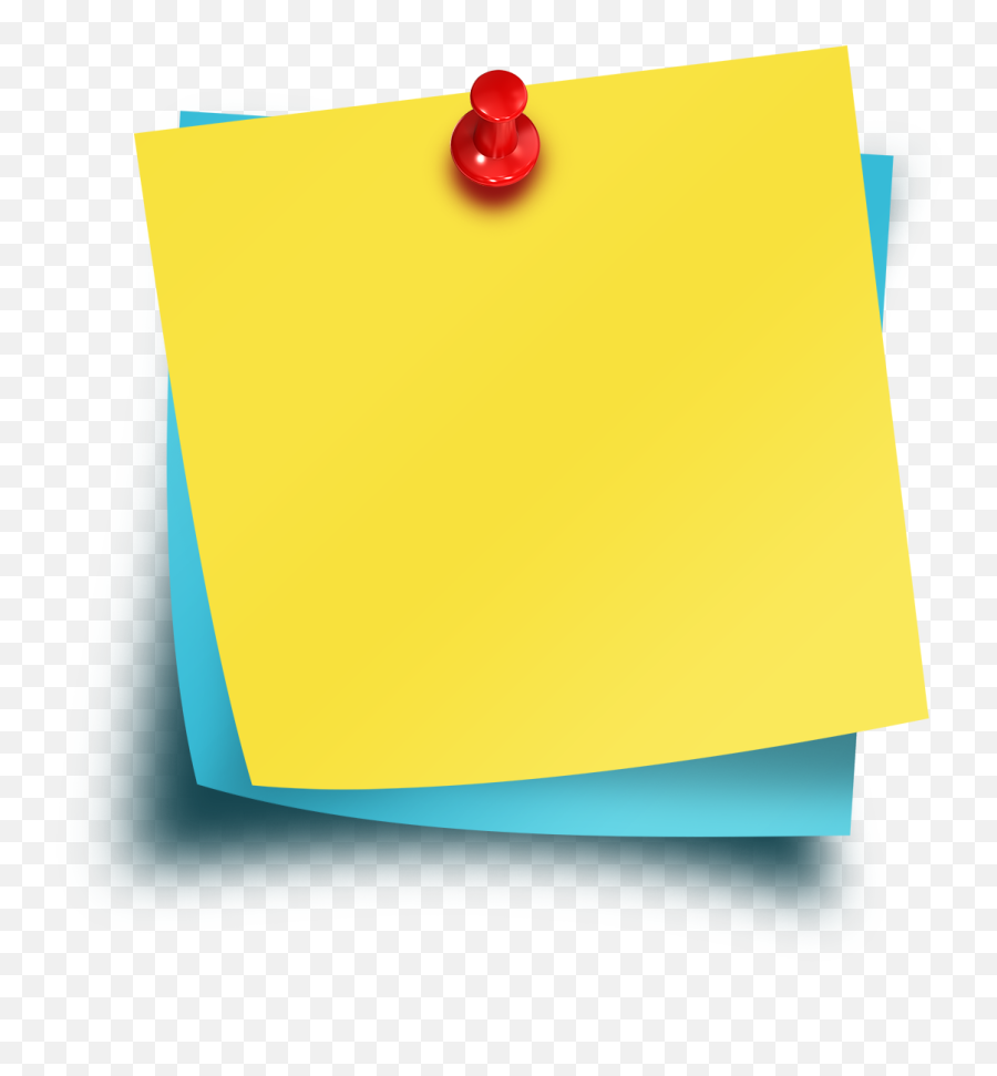 Sticky Notes With Thumbtack Psd Template - Slope Clipart Emoji,Post It Notes Clipart
